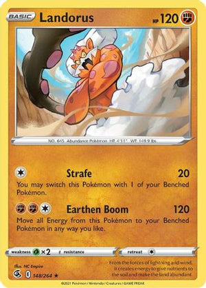 Landorus 148/264 - Fusion Strike Reverse Holofoil - Poke-Collect
