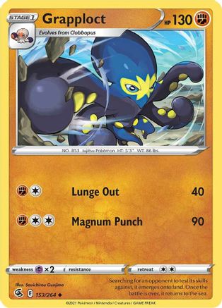 Grapploct 153/264 - SWSH08 Fusion Strike - Poke-Collect