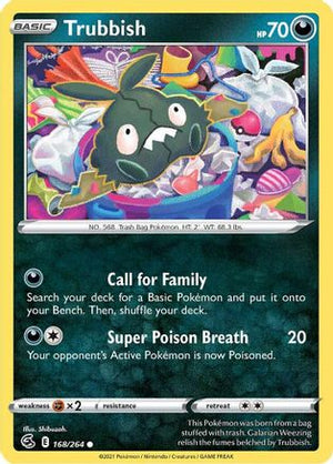 Trubbish 168/264 - Fusion Strike Reverse Holofoil - Poke-Collect