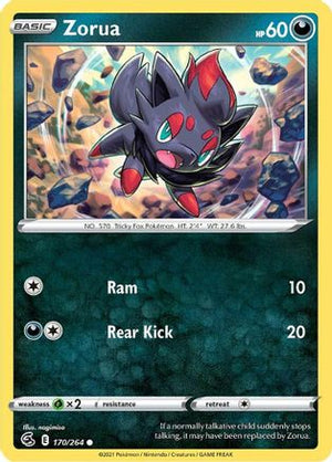 Zorua 170/264 - Fusion Strike Reverse Holofoil - Poke-Collect