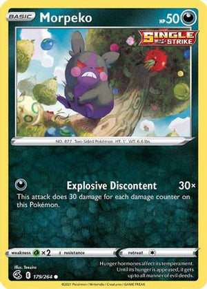 Morpeko 179/264 - Fusion Strike Reverse Holofoil - Poke-Collect