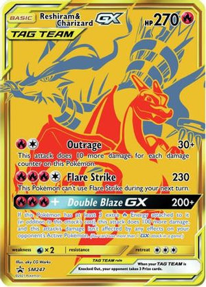 Reshiram & Charizard-GX SM247/248 - SM Black Star Promos Holofoil - Poke-Collect