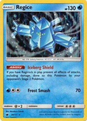 Regice - 28/111 (Cosmos Holo) 28 - SM Promos Holofoil - Poke-Collect