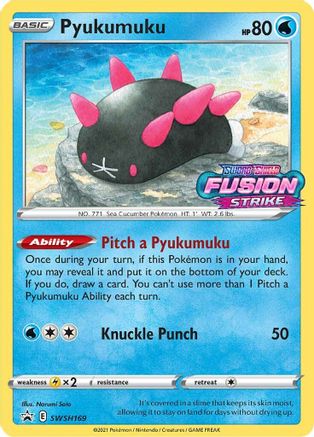 Pyukumuku - SWSH169 (Prerelease) SWSH169/307 - SWSH Sword & Shield Promo Cards Holofoil - Poke-Collect