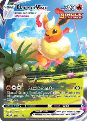 Flareon VMAX SWSH180/307 - SWSH Black Star Promos Holofoil - Poke-Collect
