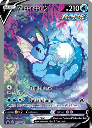 Vaporeon V SWSH181/307 - SWSH Black Star Promos Holofoil - Poke-Collect