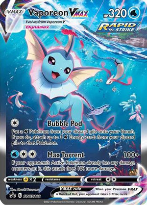 Vaporeon VMAX SWSH182/307 - SWSH Black Star Promos Holofoil - Poke-Collect