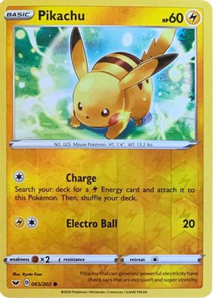 Pikachu - 065/202 (Reverse Cosmos Holo) 65 - Miscellaneous Cards & Products Reverse Holofoil - Poke-Collect