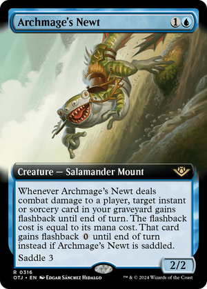 Archmage's Newt (OTJ-316) - Outlaws of Thunder Junction: (Extended Art)