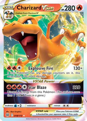 Charizard VSTAR 18/172 - Brilliant Stars Holofoil - Poke-Collect