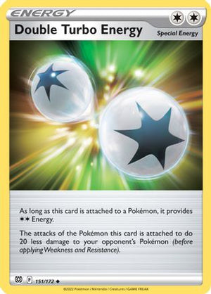 Double Turbo Energy 151/172 - SWSH09 Brilliant Stars Reverse Holofoil - Poke-Collect