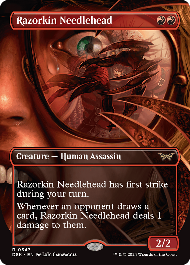 Razorkin Needlehead (DSK-347) - Duskmourn: House of Horror (Borderless) - Poke-Collect