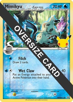 Mimikyu (Delta Species) - SWSH136 SWSH136 - Jumbo Cards Holofoil - Poke-Collect