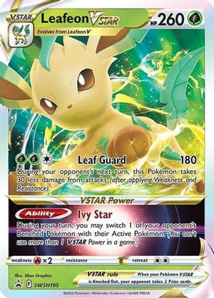 Leafeon VSTAR SWSH195/307 - SWSH Black Star Promos Holofoil - Poke-Collect