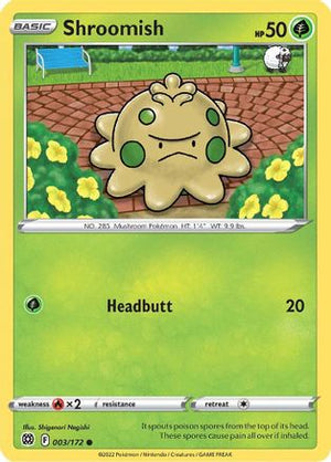 Shroomish 3/172 - Brilliant Stars Reverse Holofoil - Poke-Collect