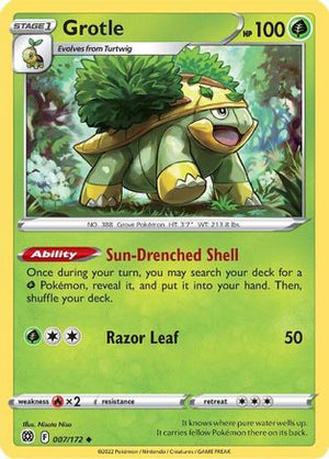 Grotle 7/172 - SWSH09 Brilliant Stars Reverse Holofoil - Poke-Collect
