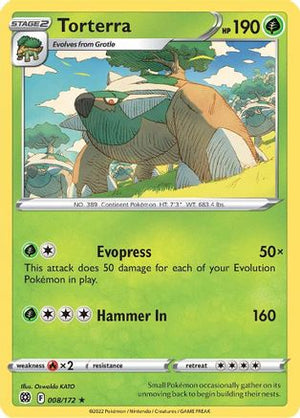 Torterra 8/172 - Brilliant Stars Holofoil - Poke-Collect