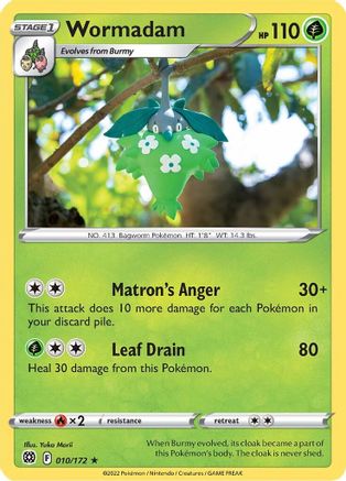 Wormadam 10/172 - Brilliant Stars Reverse Holofoil - Poke-Collect