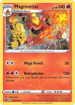 Magmortar 20/172 - SWSH09 Brilliant Stars - Poke-Collect