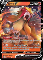 Entei V 22/172 - SWSH09 Brilliant Stars Holofoil - Poke-Collect