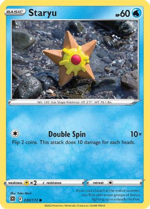 Staryu 30/172 - Brilliant Stars Reverse Holofoil - Poke-Collect