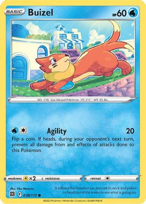 Buizel 38/172 - Brilliant Stars Reverse Holofoil