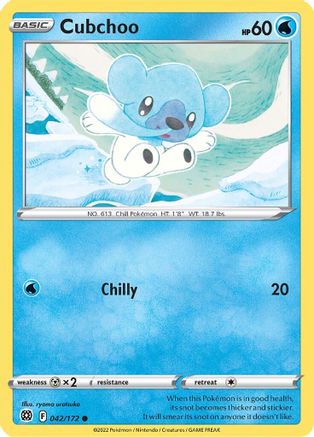 Cubchoo 42/172 - SWSH09 Brilliant Stars - Poke-Collect