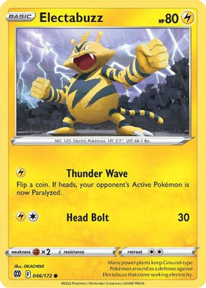 Electabuzz 46/172 - SWSH09 Brilliant Stars Reverse Holofoil - Poke-Collect