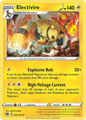 Electivire 47/172 - Brilliant Stars Reverse Holofoil - Poke-Collect