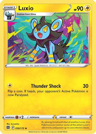 Luxio 50/172 - SWSH09 Brilliant Stars - Poke-Collect