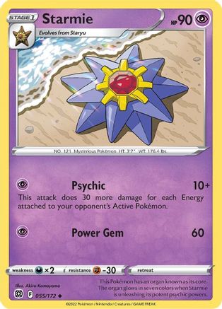 Starmie 55/172 - Brilliant Stars Reverse Holofoil - Poke-Collect
