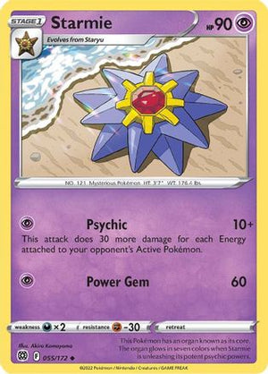 Starmie 55/172 - Brilliant Stars Reverse Holofoil - Poke-Collect