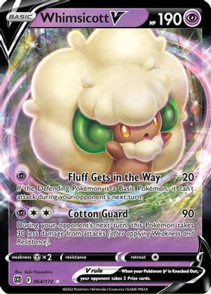 Whimsicott V 64/172 - Brilliant Stars Holofoil