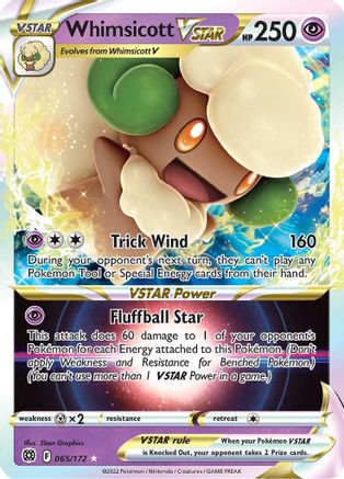 Whimsicott VSTAR 65/172 - Brilliant Stars Holofoil - Poke-Collect