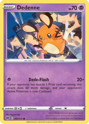 Dedenne 67/172 - Brilliant Stars Reverse Holofoil