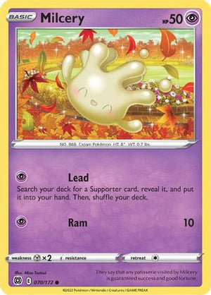 Milcery 70/172 - Brilliant Stars Reverse Holofoil - Poke-Collect
