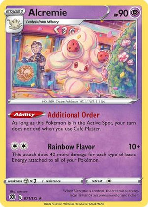 Alcremie 71/172 - SWSH09 Brilliant Stars Reverse Holofoil