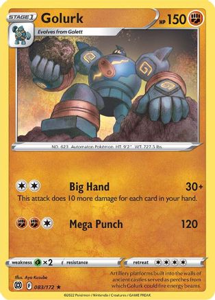 Golurk 83/172 - SWSH09 Brilliant Stars Reverse Holofoil - Poke-Collect