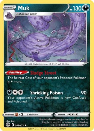 Muk 85/172 - SWSH09 Brilliant Stars - Poke-Collect