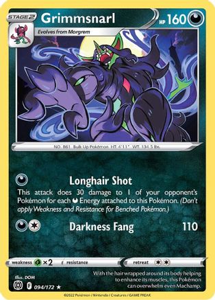 Grimmsnarl 94/172 - SWSH09 Brilliant Stars - Poke-Collect
