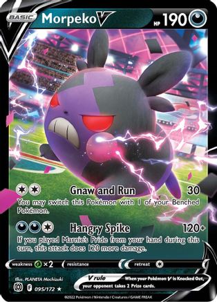 Morpeko V 95/172 - SWSH09 Brilliant Stars Holofoil - Poke-Collect