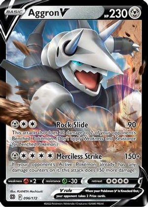 Aggron V 96/172 - Brilliant Stars Holofoil - Poke-Collect