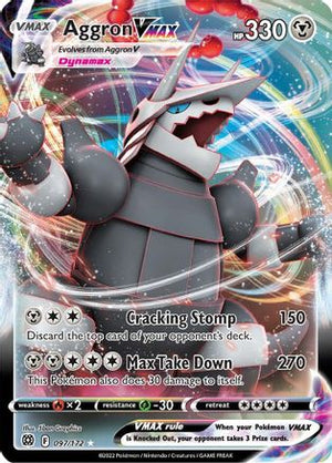 Aggron VMAX 97/172 - Brilliant Stars Holofoil - Poke-Collect
