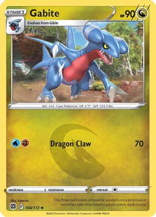 Gabite 108/172 - SWSH09 Brilliant Stars - Poke-Collect