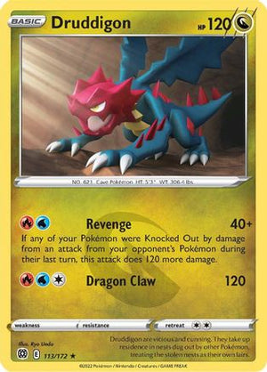 Druddigon 113/172 - SWSH09 Brilliant Stars - Poke-Collect