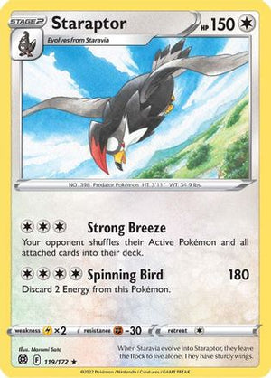 Staraptor 119/172 - Brilliant Stars Reverse Holofoil - Poke-Collect