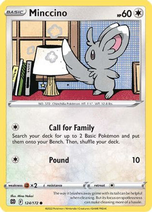 Minccino 124/172 - Brilliant Stars Reverse Holofoil - Poke-Collect