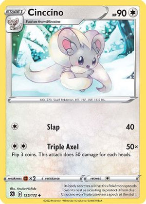 Cinccino 125/172 - SWSH09 Brilliant Stars Reverse Holofoil - Poke-Collect