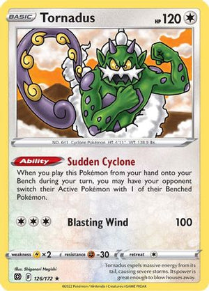 Tornadus 126/172 - Brilliant Stars Reverse Holofoil - Poke-Collect