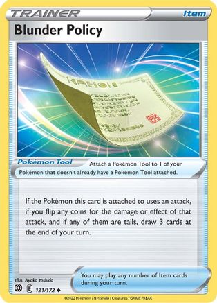 Blunder Policy 131/172 - SWSH09 Brilliant Stars - Poke-Collect